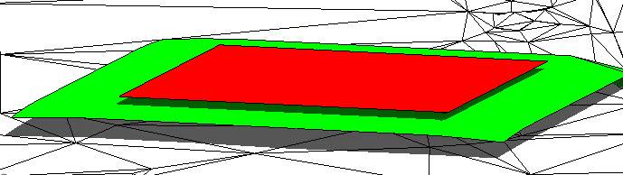 Yard Profile by -1% Slope from Pad Pad with 1% Yard